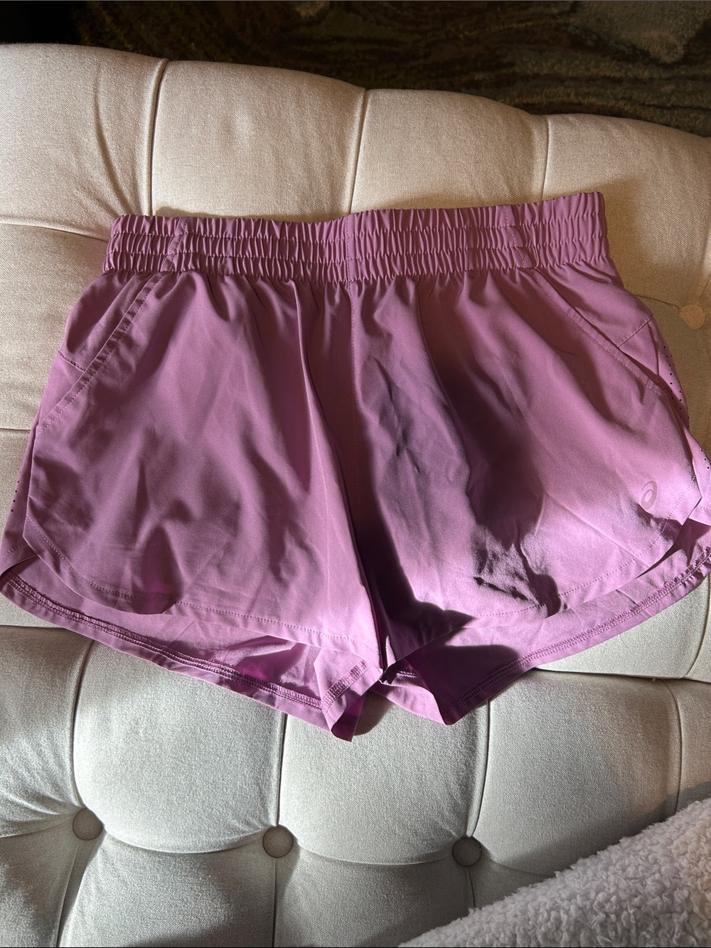 Asics Dusty Rose Athletic Running Shorts